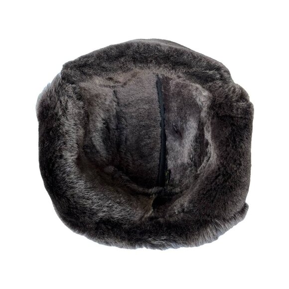 Genuine Shearling Sheepskin Leather Trapper Hat | Aviator Hat | Ushanka - Picture 3 of 6